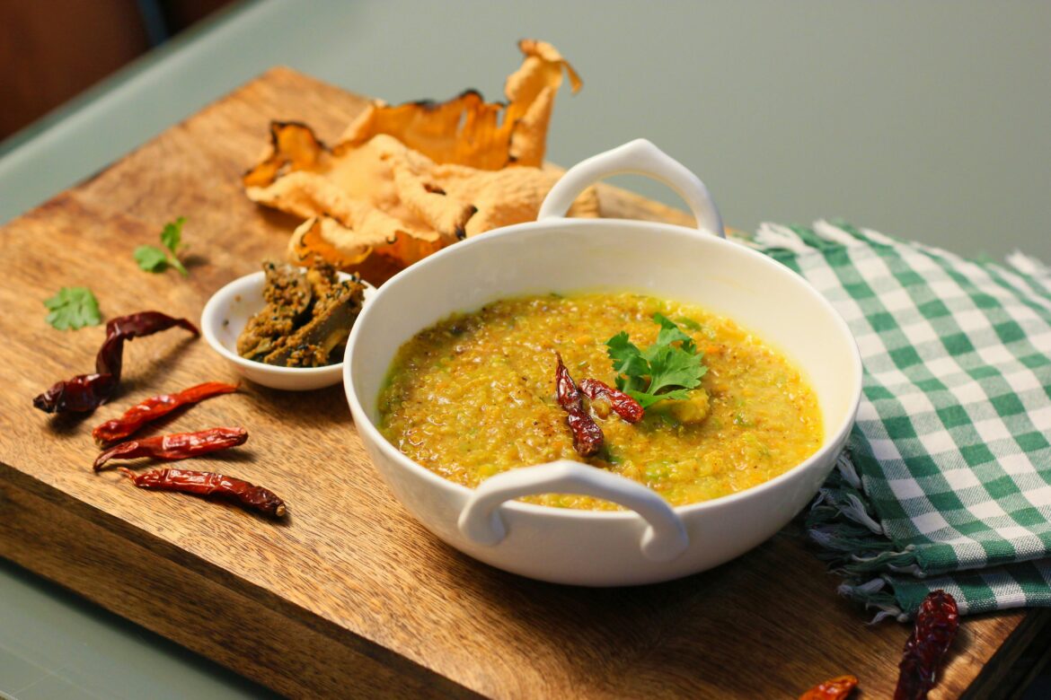 Gujarati Kadhi and Khichadi